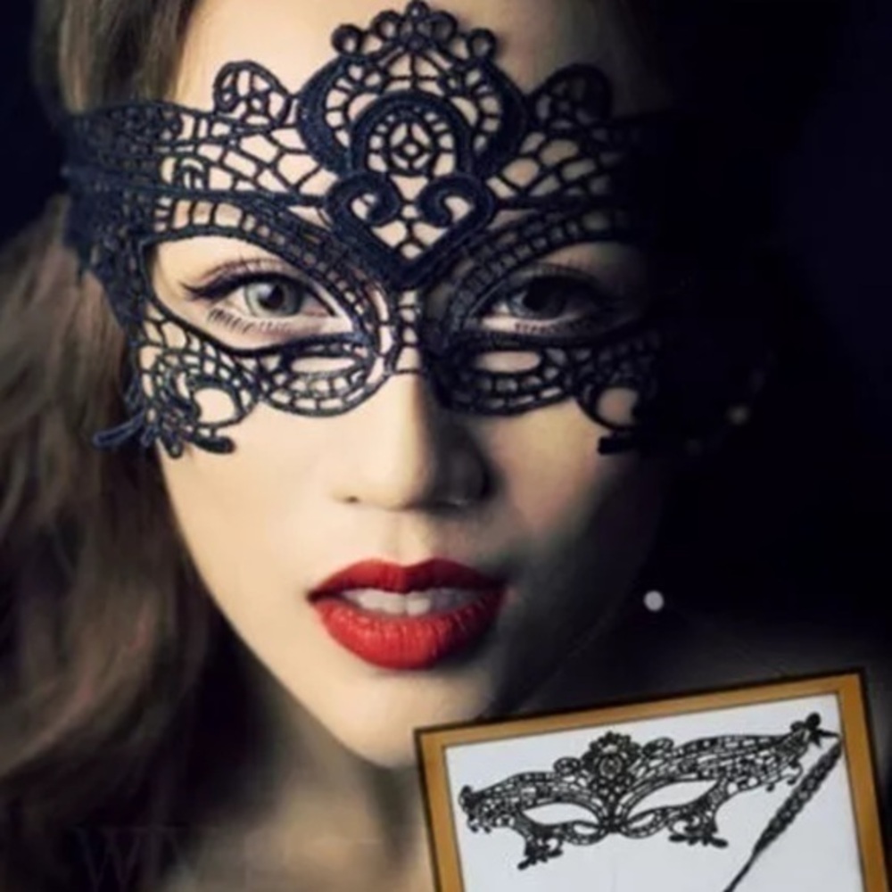 New Black Laced mask